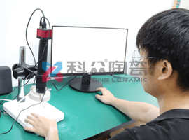 氧化鋯陶瓷柱塞閥顯微鏡檢測